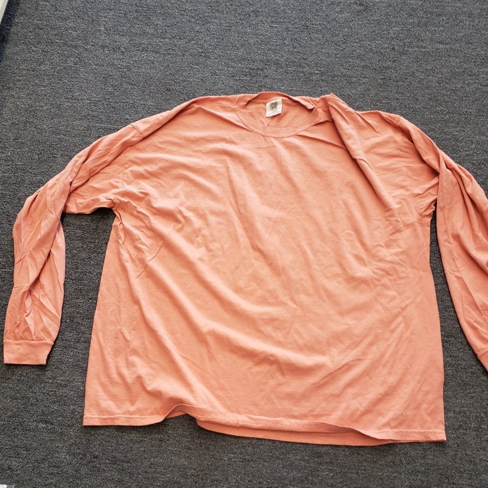 4XL Long Sleeve Terracotta Tee shirt new